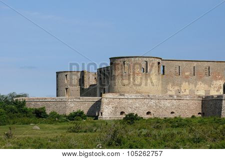 Sweden, The Ruin Of Borgholm Renaissance Castle