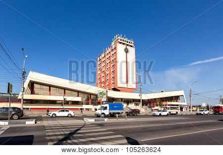Modern Buildings Of Railway Station In The City Lipetsk. Russia