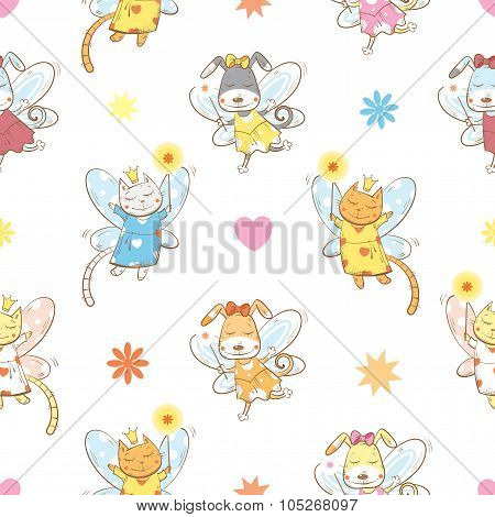 Pattern With Fairies.
