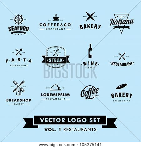Restaurant Vector Logo Set