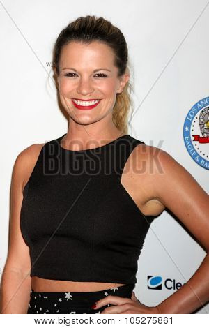LOS ANGELES - OCT 17:  Melissa Claire Egan at the  LAPD Eagle & Badge Foundation Gala at the Century Plaza Hotel on October 17, 2015 in Century City, CA