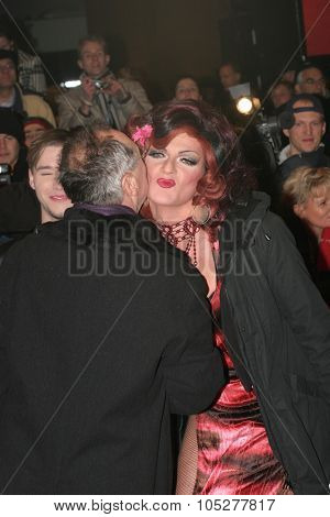 BERLIN - FEBRUARY 8: Transvestite   arrives to attend 'La Vie en Rose' Premiere and the Opening Night of the 57th Berlin International Film Festival (Berlinale) on February 8, 2007 in Berlin, Germany