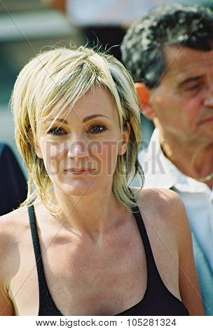 CANNES, FRANCE - MAY 26: French singer Patricia Kaas  attends a photo call promoting the film   'And now Ladies and Gentlemen' May 26, 2002 in Cannes, France