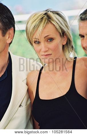 CANNES, FRANCE - MAY 26: French singer Patricia Kaas attends a photo call promoting the film 'And now Ladies and Gentlemen' May 26, 2002 in Cannes, France