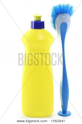 Pensel og flaske