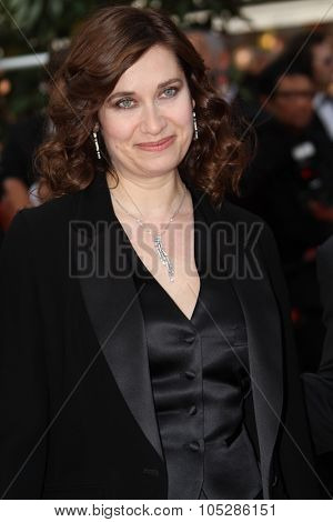 CANNES, FRANCE - MAY 19: Emmanuelle Devos    attends the premiere of 'Poetry' held at the Palais des Festivals during the 63rd  Cannes Film Festival on May 19, 2010 in Cannes, France