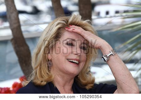 CANNES, FRANCE - MAY 21: Actress Catherine Deneuve attends the 'Les Bien-Aimes' Photocall at Palais des Festivals during the 64th Annual Cannes Film Festival on May 21, 2011 in Cannes, France.