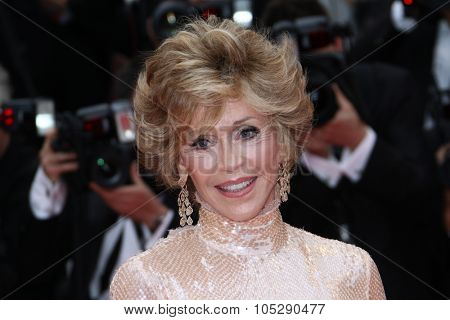 CANNES, FRANCE - MAY 22: Jane Fonda attends the 'Les Bien-Aimes' premiere at the Palais des Festivals during the 64th Cannes Film Festival on May 22, 2011 in Cannes, France