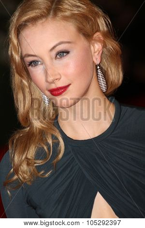 VENICE, ITALY - SEPTEMBER 02: Sarah Gadon attends the 'A Dangerous Method' premiere during the 68th Venice Film Festival at Palazzo del Cinema on September 2, 2011 in Venice, Italy