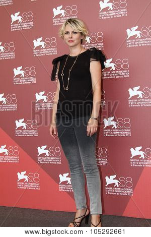 VENICE, ITALY - SEPTEMBER 02: Actress Barbora Bobulova attends the 'Scialla' Photocall  during the 68th Venice International Film Festival at Palazzo del Cinema on September 2, 2011 in Venice, Italy