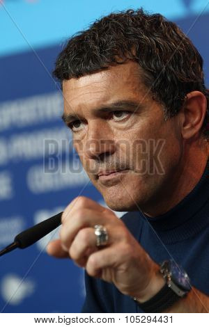 BERLIN, GERMANY - FEBRUARY 15: Antonio Banderas attends the 'Haywire' Press Conference during of the 62nd Berlin  Film Festival at the Grand Hyatt on February 15, 2012 in Berlin, Germany.