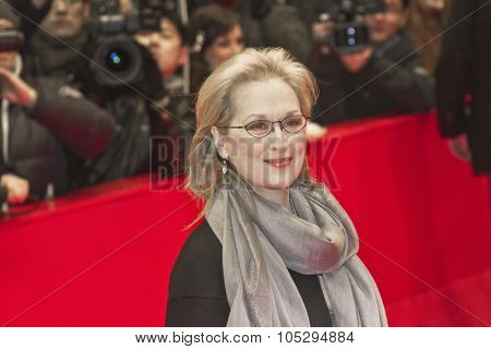 BERLIN, GERMANY - FEBRUARY 14: Actress Meryl Streep attends 'The Iron Lady' Premiere during of the 62nd Berlin International Festival at the Berlinale Palast on February 14, 2012 in Berlin, Germany.