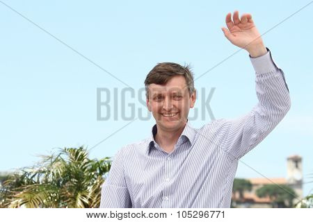 CANNES, FRANCE - MAY 25: Sergei Loznitsa poses at the 'V Tumane' photocall during 65th Annual Cannes Film Festival at Palais des Festivals on May 25, 2012 in Cannes, France.