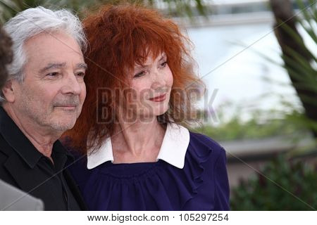 CANNES, FRANCE - MAY 21:  Sabine Azema and Pierre Arditi pose at 'Vous N'avez Encore Rien Vu' Photocall during the 65th  Cannes Film Festival at Palais des Festivals on May 21, 2012 in Cannes, France.