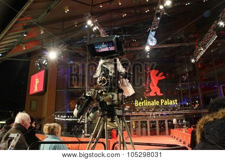 BERLIN, GERMANY - FEBRUARY 7: Berlinale Palast, the main venue at the 63th Berlinale International Film Festival on February 7, 2013 in Berlin, Germany