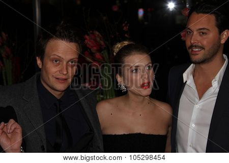 BERLIN, GERMANY - FEBRUARY 13: Melanie Laurent, Jack Huston attend the 'Night Train to Lisbon' Premiere during the 63rd Berlinale Festival at the  Palast on February 13, 2013 in Berlin, Germany.