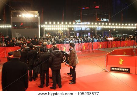 BERLIN, GERMANY - FEBRUARY 16: Berlinale Palast, red carpet the main venue at the 63th Berlinale International Film Festival on February 16, 2013 in Berlin, Germany