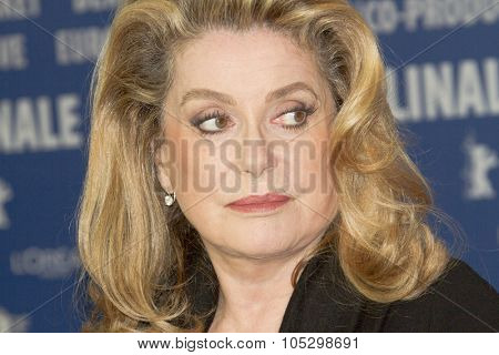 BERLIN, GERMANY - FEBRUARY 15: Actress Catherine Deneuve attends the 'On My Way' Press Conference during the 63rd Berlinale International Film Festival on February 15, 2013 in Berlin, Germany.