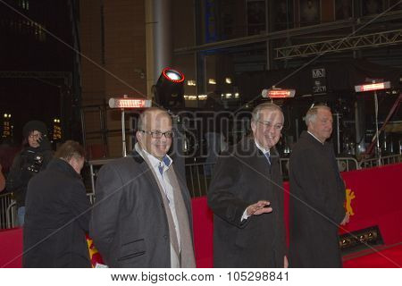 BERLIN, GERMANY - FEBRUARY 14: Maurice Gourdault-Montagne, Bernd Neumann attend the Golden Bear Award during the 63rd Berlinale Festival at Berlinale Palast on February 14, 2013 in Berlin, Germany.
