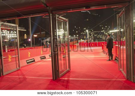 BERLIN, GERMANY - FEBRUARY 15: Berlinale Palast, red carpet the main venue at the 63th Berlinale International Film Festival on February 15, 2013 in Berlin, Germany