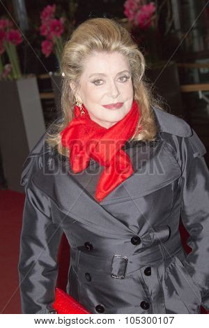BERLIN, GERMANY - FEBRUARY 15: Actress Catherine Deneuve attends the 'On My Way' premiere during the 63rd Berlinale International Film Festival on February 15, 2013 in Berlin, Germany.