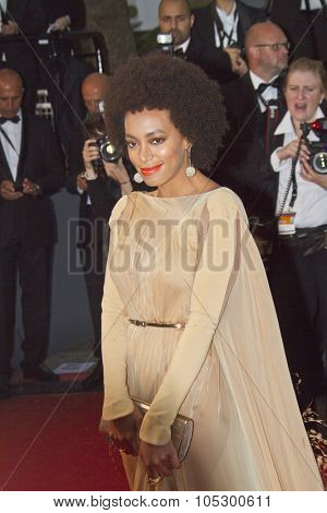 CANNES, FRANCE - MAY 15: Solange Knowles  'The Great Gatsby' Premiere during the 66th Annual Cannes Film Festival at the Theatre Lumiere on May 15, 2013 in Cannes, France.