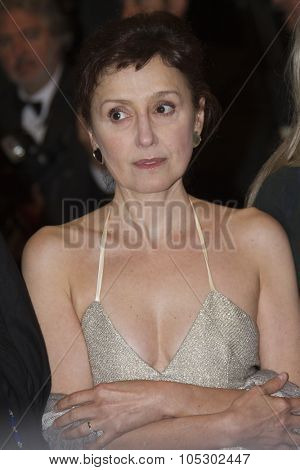 CANNES, FRANCE - MAY 22: Nicoletta Braschi  attends the 'Only God Forgives' Premiere during the 66th Annual Cannes Film Festival at Palais des Festivals on May 22, 2013 in Cannes, France.