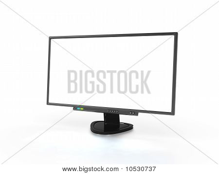 De Monitor van de PC - breedbeeld - perspectief