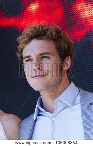 CANNES, FRANCE - MAY 17: Sam Claflin attends 'The Hunger Games: Mockingjay Part 1' Photocall - at the 67th Annual Cannes Film Festival on May 17, 2014 in Cannes, France