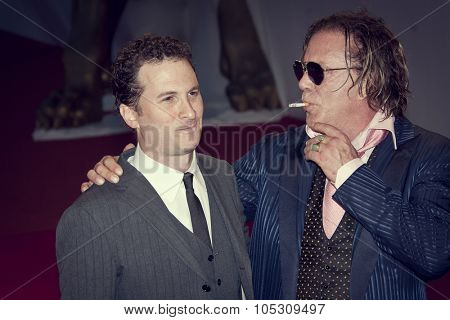 VENICE, ITALY - SEPTEMBER 05: Darren Aronofsky and Mickey Rourke attend the 'The Wrestler' premiere at the Sala Grande during the 65th Venice Film Festival on September 5, 2008 in Venice, Italy
