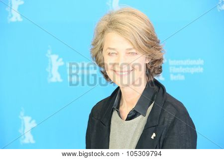 BERLIN, GERMANY - FEBRUARY 06: Charlotte Rampling attends the '45 Years' photocall during the 65th Berlinale International Film Festival at Grand Hyatt Hotel on February 6, 2015 in Berlin, Germany