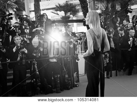 Model Toni Garn attends the 'Carol' Premiere during the 68th annual Cannes Film Festival on May 17, 2015 in Cannes, France.
