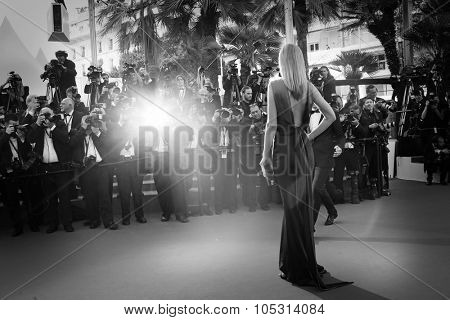Model Toni Garn attends the 'Carol' Premiere during the 68th annual Cannes Film Festival on May 17, 2015 in Cannes, France.