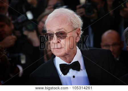 CANNES, FRANCE - MAY 20, 2015: Sir Michael Caine  attends the 'Youth' Premiere during the 68th annual Cannes Film Festival on May 20, 2015 in Cannes, France.