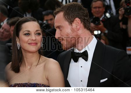 Michael Fassbender, Marion Cotillard attend the 'Macbeth' Premiere during the 68th annual Cannes Film Festival on May 23, 2015 in Cannes, France.