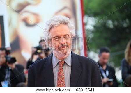 Nicola Piovani attends a premiere for 'Per Amor Vostro' during the 72nd Venice Film Festival at Palazzo del Casino on September 11, 2015 in Venice, Italy.