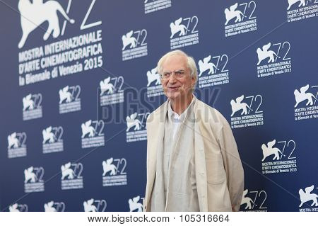VENICE, ITALY - SEPTEMBER 08: Bertrand Tavernier during the 72th Venice Film Festival 2015 in Venice, Italy