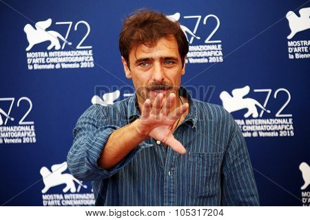 Venice, Italy - 11 September 2015: Adriano Giannini  attends a photocall for 'Per Amor Vostro' during the 72nd Venice Film Festival