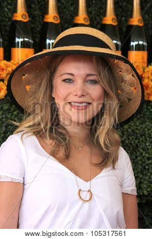 LOS ANGELES - OCT 17:  Poppy Jamie at the Sixth-Annual Veuve Clicquot Polo Classic at the Will Rogers State Historic Park on October 17, 2015 in acific Palisades, CA