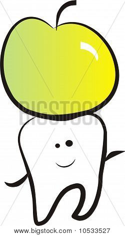 Funny tooth kanssa apple