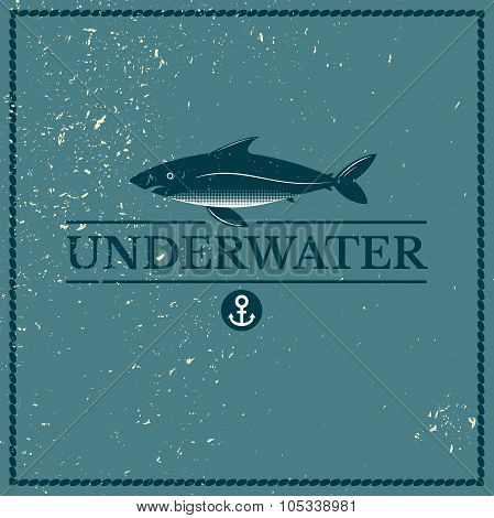 Label underwater fish