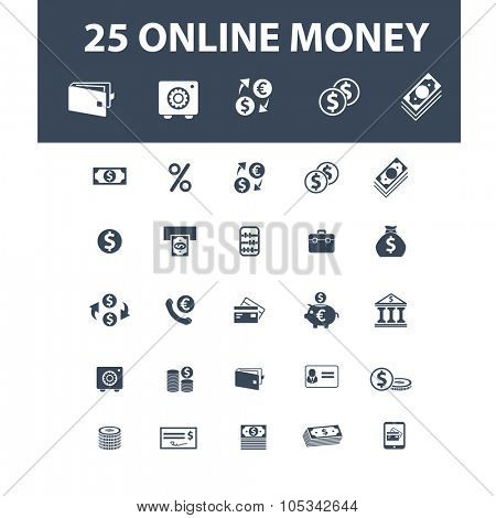 online money icons