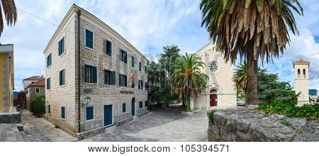 Music School, Church Of St. Jerome And Bell Tower, Herceg Novi, Montenegro