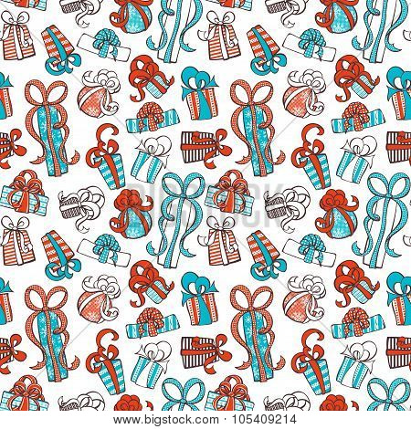 Seamless Festive Pattern.