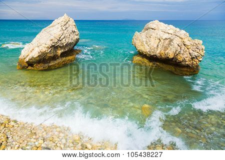 Cloudy Day At The Mediterranean Sea