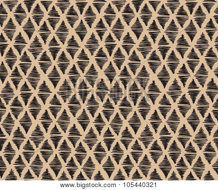 Geometric hand drawn seamless pattern.