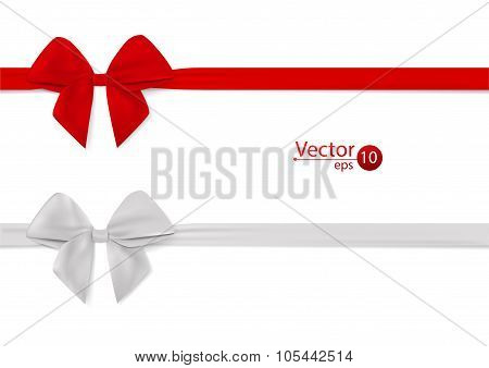 Ribbon bow. Tape.