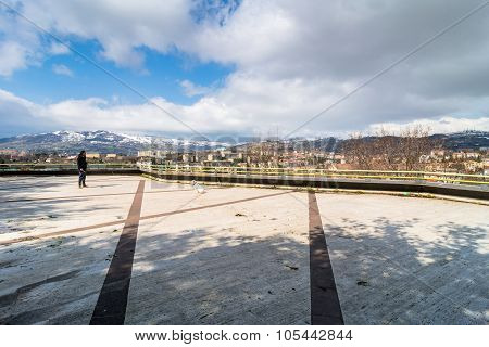 Panoramic Day View Of Potenza, Italy