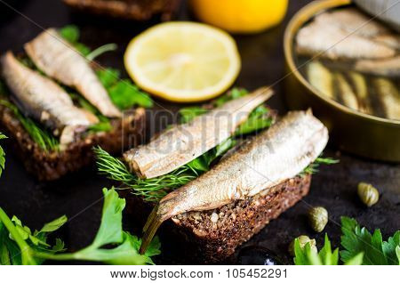 Sandwich With Sardines