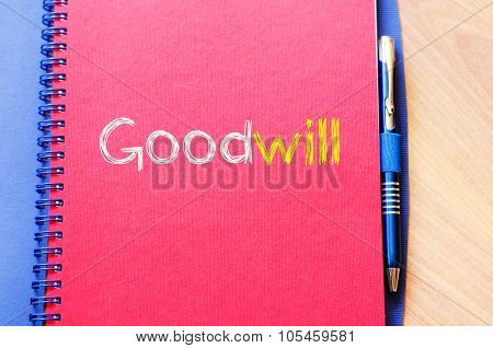 Goodwill Write On Notebook